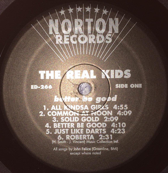 The Real Kids : Better Be Good (LP, Album)