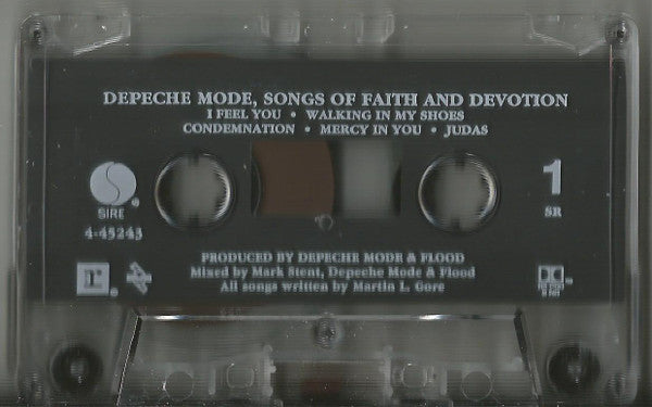 Depeche Mode : Songs Of Faith And Devotion (Cass, Album, SR,)