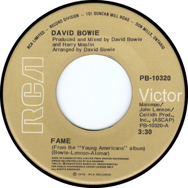 David Bowie : Fame (7", Single)