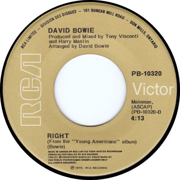 David Bowie : Fame (7", Single)