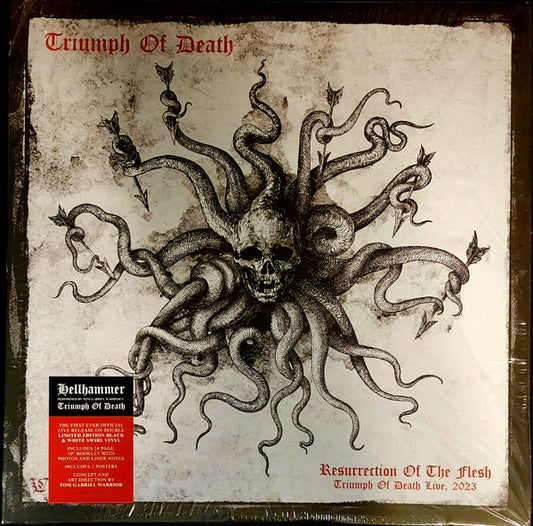Triumph Of Death (2) : Resurrection Of The Flesh (Triumph Of Death Live, 2023) (2xLP, Album, Ltd, Whi)