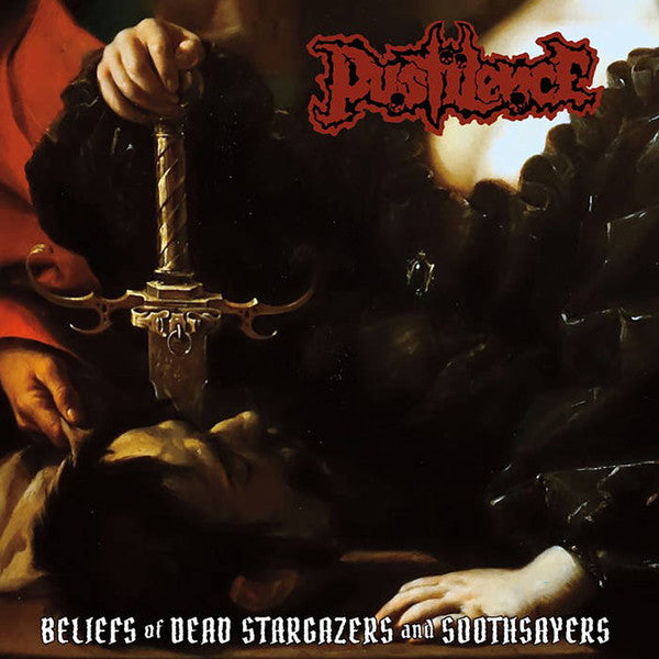 Pustilence : Beliefs Of Dead Stargazers And Soothsayers (LP, Album, Ltd, Bla)