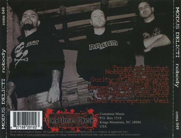 Modus Delicti : Nobody (CD, Album)