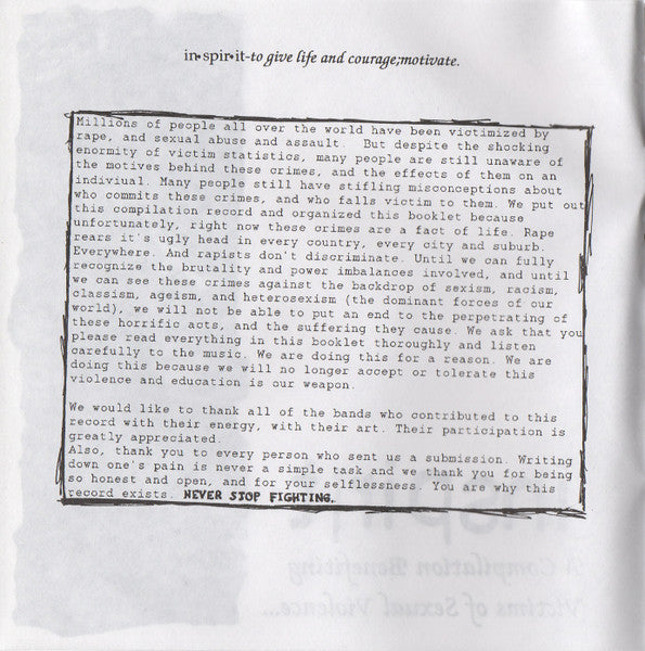 Various : Inspirit (7", Comp)