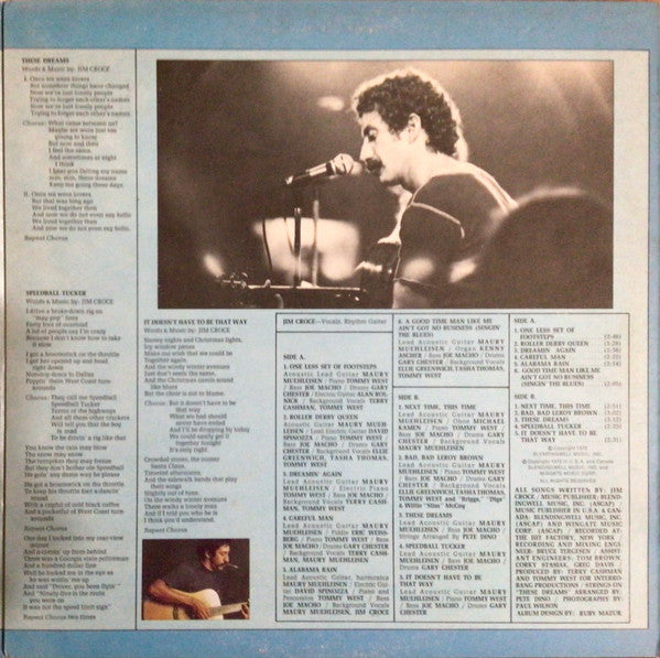 Jim Croce : Life And Times (LP, Album, Uni)