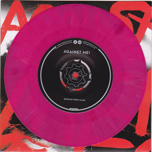 Against Me! : Russian Spies (7", Single, Red)