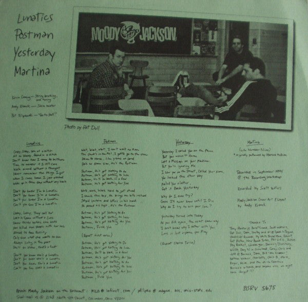 My White Bread Mom / Moody Jackson : Counterculture Daddy Warlord / Moody Jackson (7")