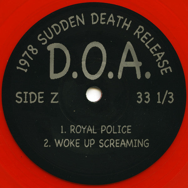 D.O.A. (2) : Disco Sucks (7", Ltd, RE, Red)