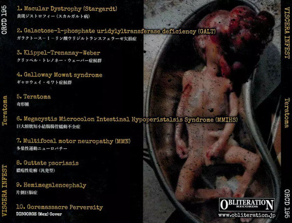 Viscera Infest : Teratoma (CD, Album)