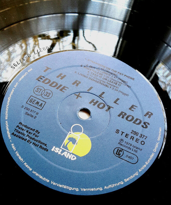 Eddie And The Hot Rods : Thriller (LP, Album)