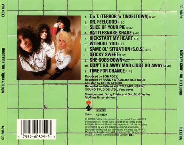Mötley Crüe : Dr. Feelgood (CD, Album, SRC)