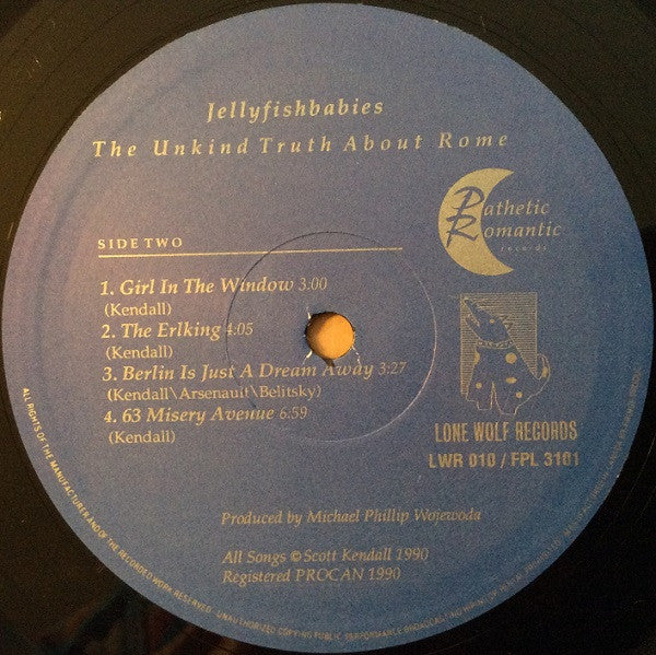 Jellyfishbabies : The Unkind Truth About Rome (LP, Album)