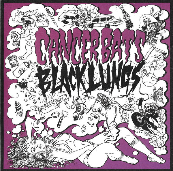 Cancer Bats / Black Lungs : Cancer Bats / Black Lungs (7", Gre)