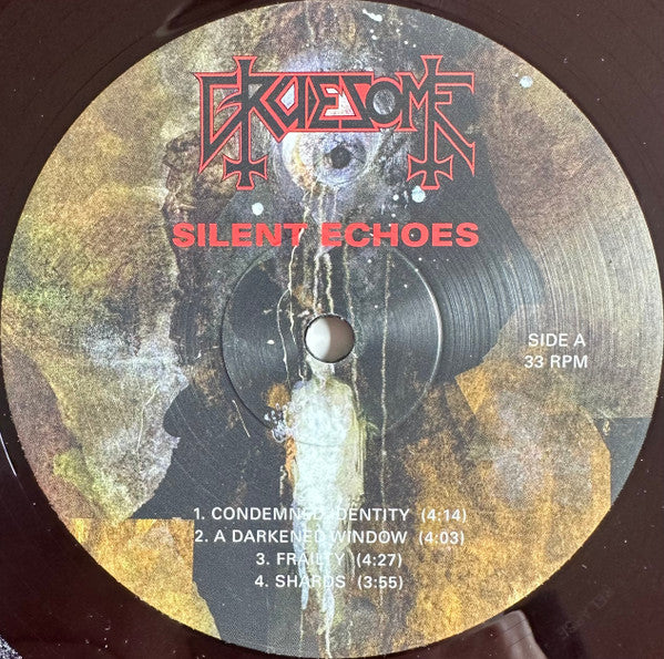 Gruesome (5) : Silent Echoes (LP, Album, Ltd, Bla)