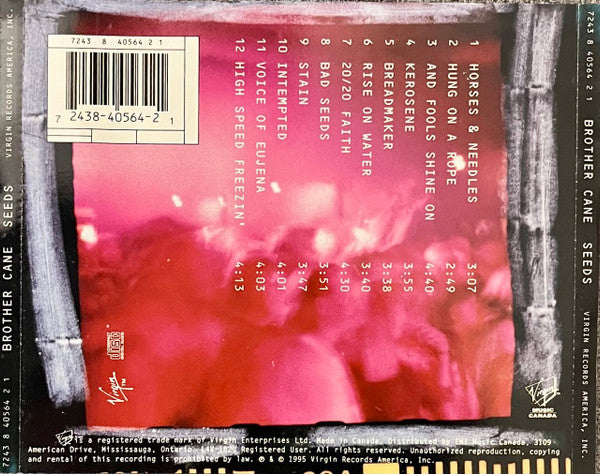 Brother Cane : Seeds (CD, Album)
