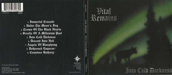 Vital Remains : Into Cold Darkness (CD, Album, RE, RM, Dig)