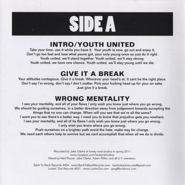 United Youth : Something 2 Prove (7")