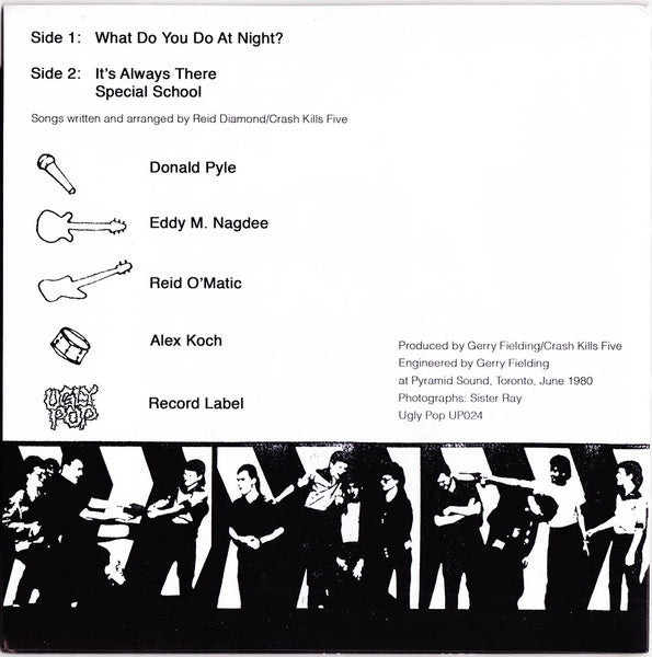 Crash Kills Five : What Do You Do At Night? (7", EP, RE)