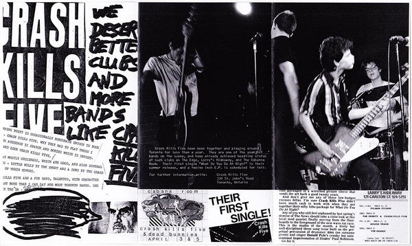 Crash Kills Five : What Do You Do At Night? (7", EP, RE)