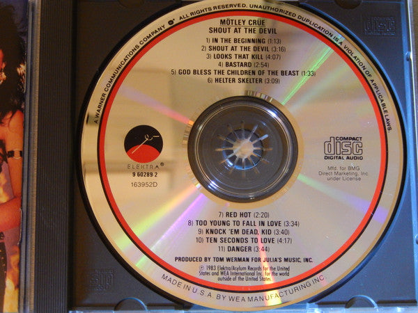 Mötley Crüe : Shout At The Devil (CD, Album, Club)
