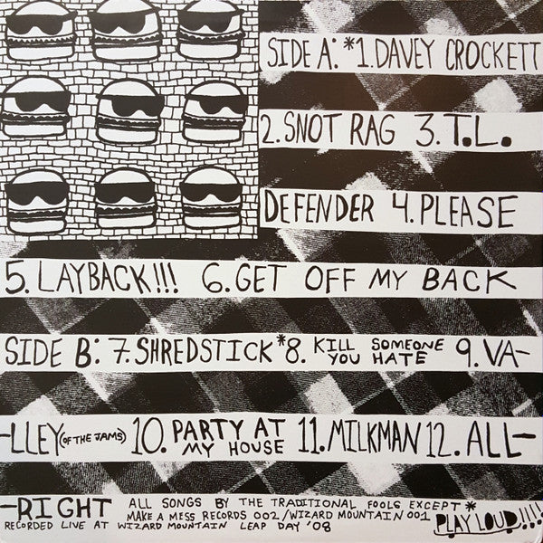 The Traditional Fools : The Traditional Fools (12", Album, Whi)