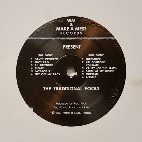 The Traditional Fools : The Traditional Fools (12", Album, Whi)