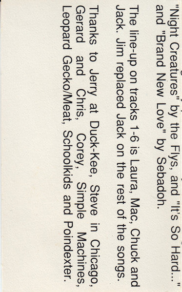 Superchunk : Tossing Seeds (Singles 89-91) (Cass, Comp)