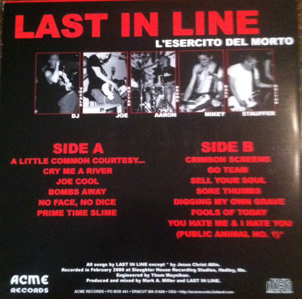 Last In Line : L'Esercito Del Morto (LP, Yel)