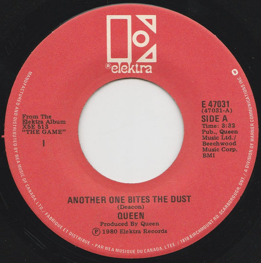 Queen : Another One Bites The Dust (7", Single)