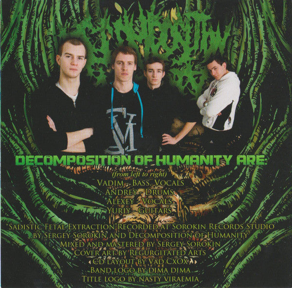 Decomposition Of Humanity : Sadistic Fetal Extraction (CD, Album)