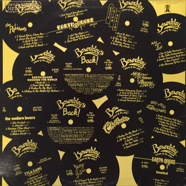 Various : Beserkley's Back! (LP, Comp)