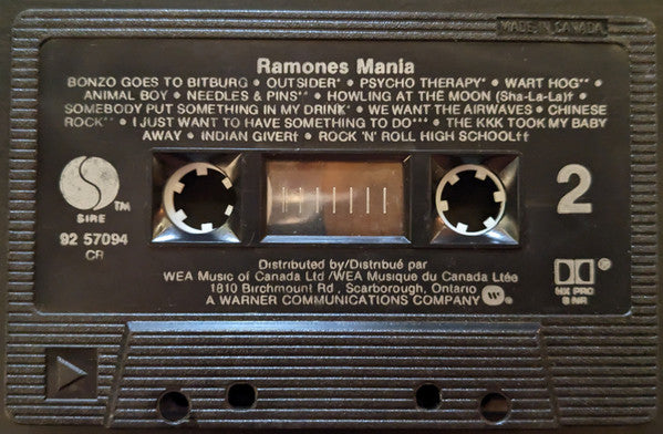 Ramones : Ramones Mania (Cass, Comp)