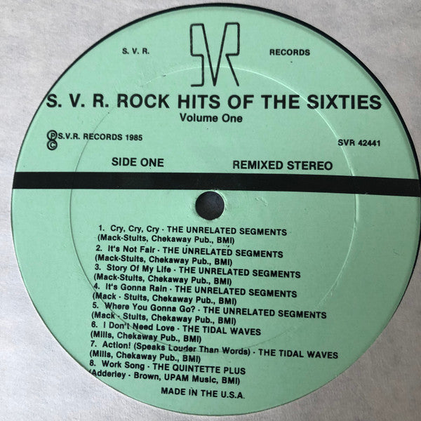 Various : SVR Rock Hits Of The Sixties (LP, Comp)