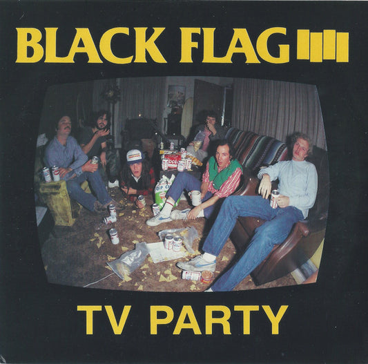 Black Flag : TV Party (7", Single, RE, RP)