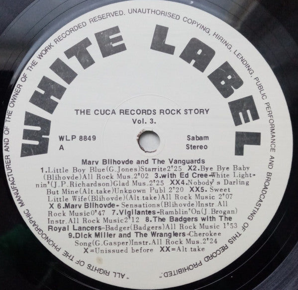 Various : The Cuca Records Rock Story Vol. 3 (LP, Comp)