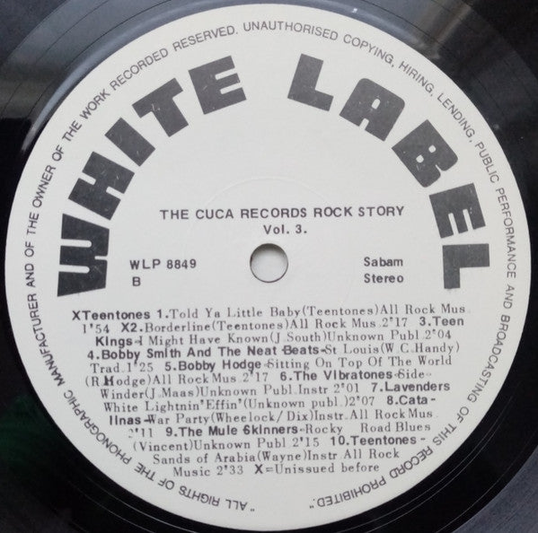 Various : The Cuca Records Rock Story Vol. 3 (LP, Comp)