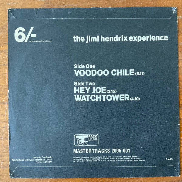 The Jimi Hendrix Experience : Voodoo Chile (7", Single)
