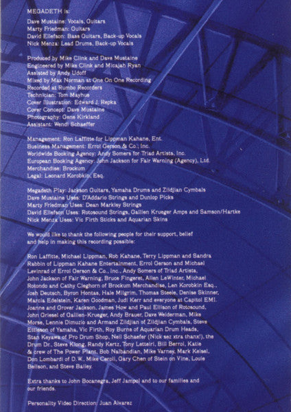 Megadeth : Rust In Peace (Cass, Album)