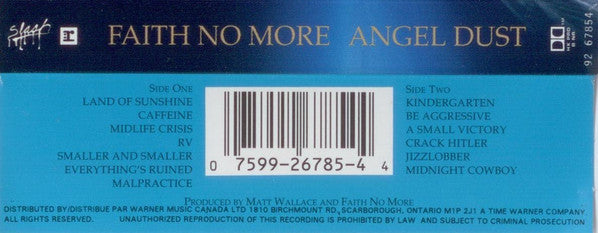 Faith No More : Angel Dust (Cass, Album)