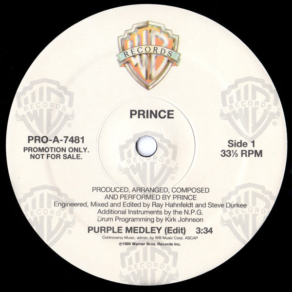 Prince : Purple Medley (12", Promo)