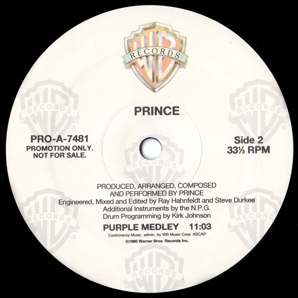 Prince : Purple Medley (12", Promo)