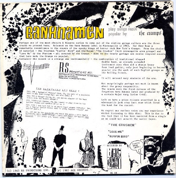 Bananamen* : The Crusher (7", Single)