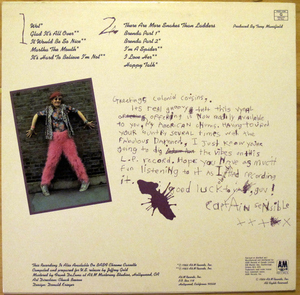 Captain Sensible : A Day In The Life Of...Captain Sensible (LP, Comp)