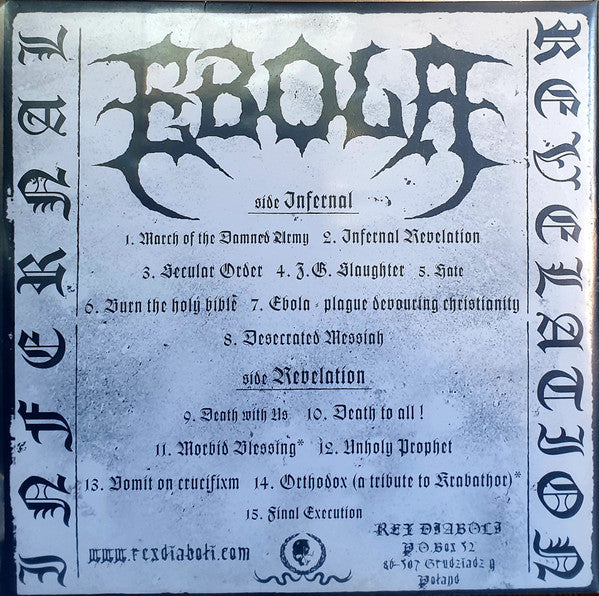 Ebola (10) : Infernal Revelation (LP, Num, Whi)