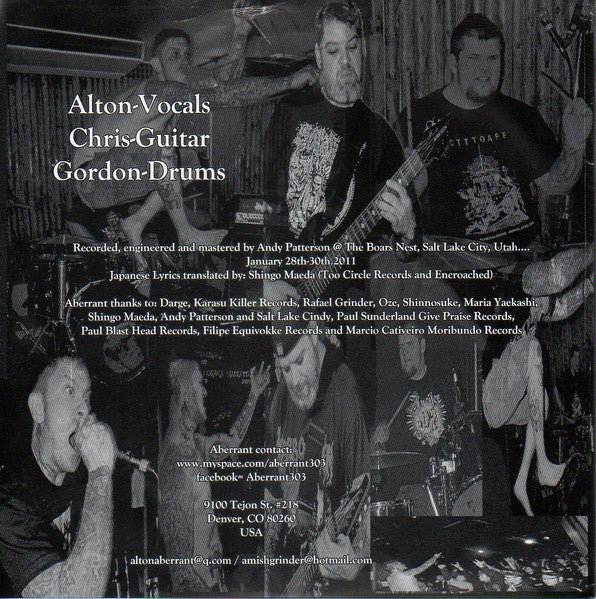 Darge / Aberrant (2) : Darge / Aberrant (7", EP)