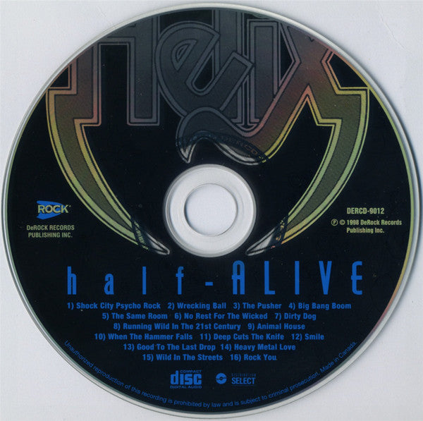 Helix (3) : Half-Alive (CD, Album)