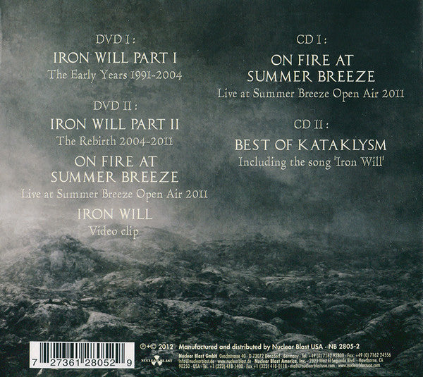 Kataklysm : Iron Will (20 Years Determined) (2xDVD-V, NTSC + CD, Album + CD, Comp + Dig)