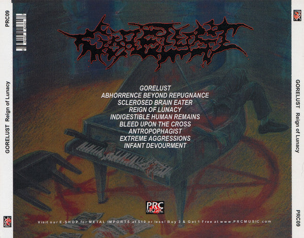 Gorelust : Reign Of Lunacy (CD, Album, Ltd, RE)