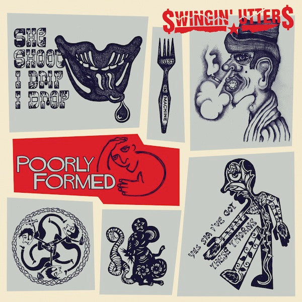 Swingin' Utters : Poorly Formed (LP, Album, Tan)