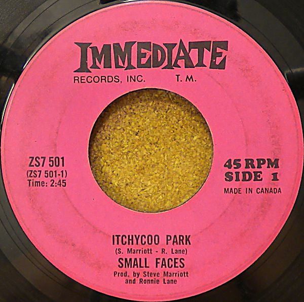 Small Faces : Itchycoo Park (7", Single)